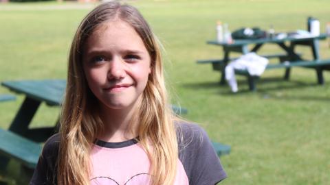 Youth smiling in the sun