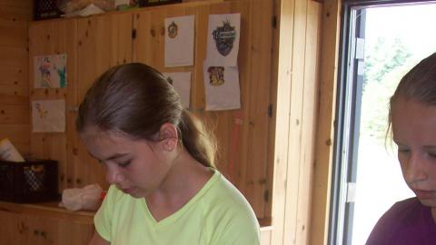 Campers tie dye t-shirts. 